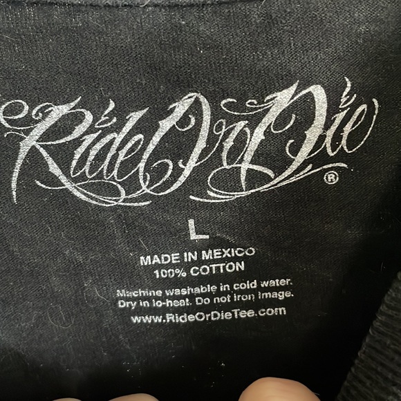 Ride or die men t-shirt size Large - Picture 3 of 3